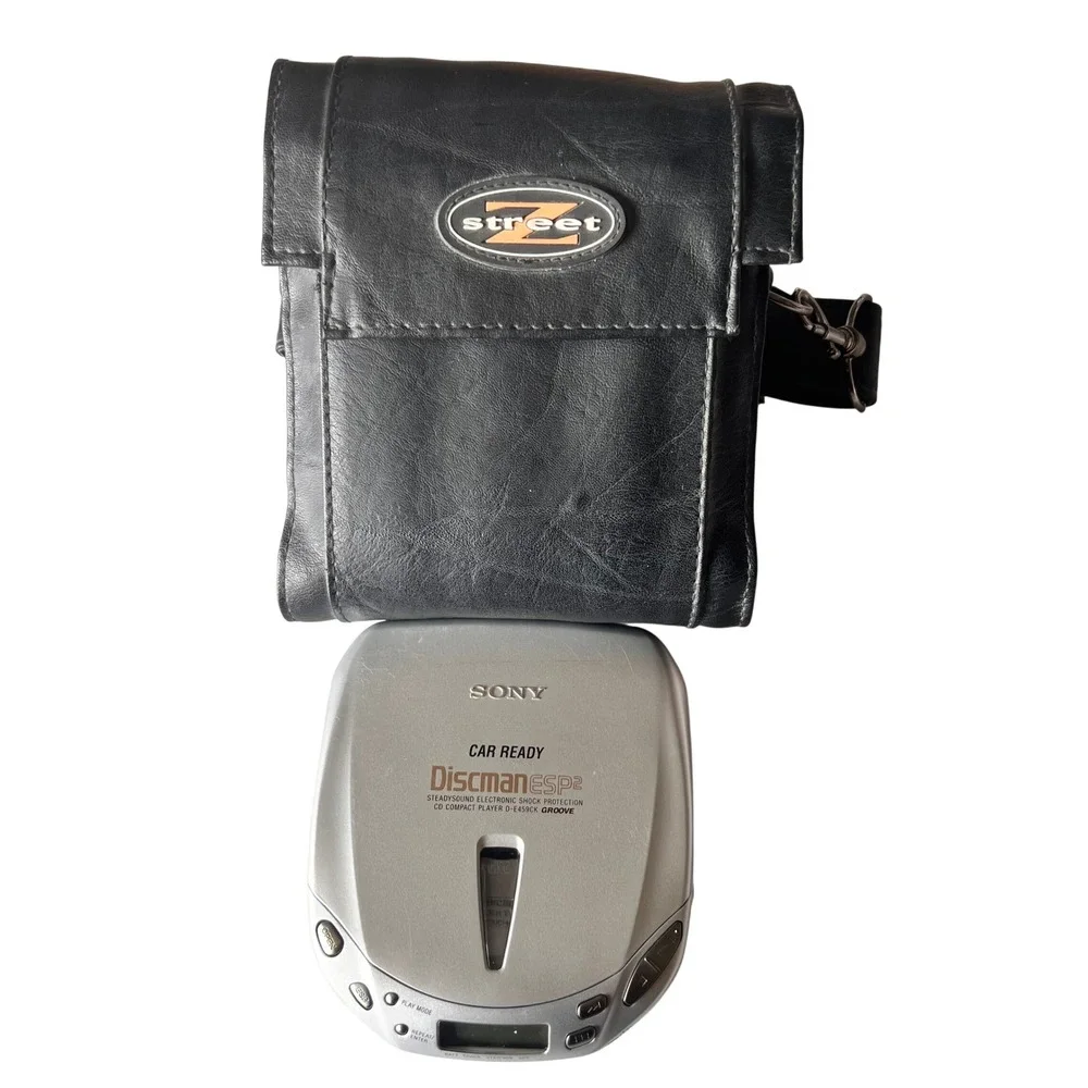Sony Discman ESP2 D-E459CK Portable CD Player Car Ready Kit Vintage 1999 Silver